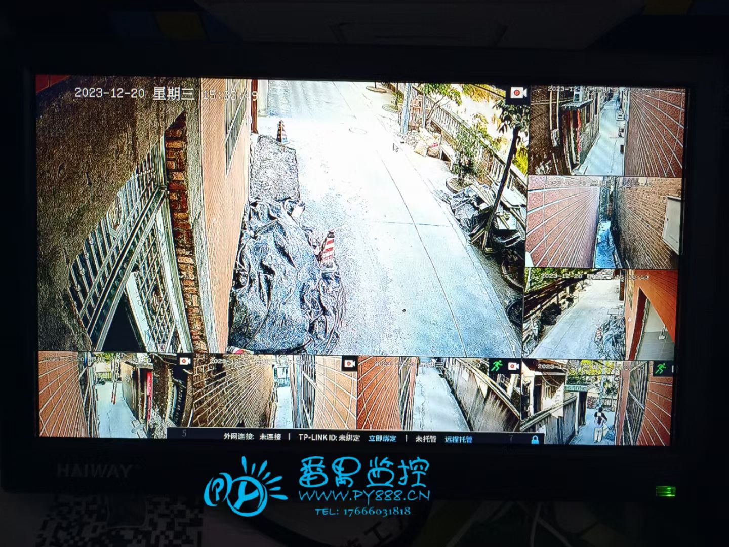 番禺大龙村民宅新建楼房监控安装工程